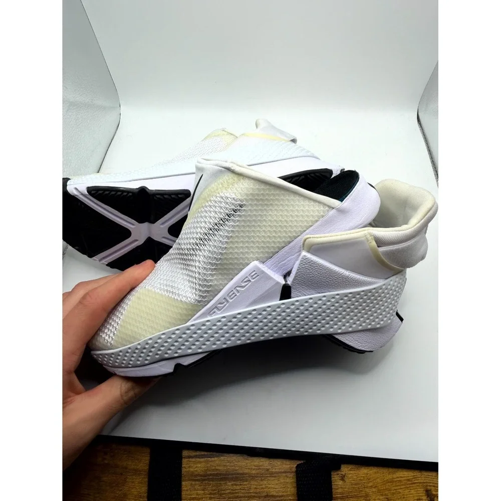 Nike Go FlyEase‎ DR5540-102 Womens 8 Sneakers Summit White Swoosh Slip On Shoes